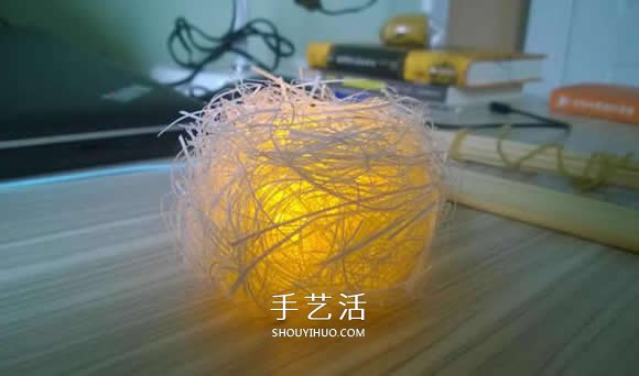 自制浪漫小夜灯的方法 简单又漂亮创意灯具DIY -  www.shouyihuo.com