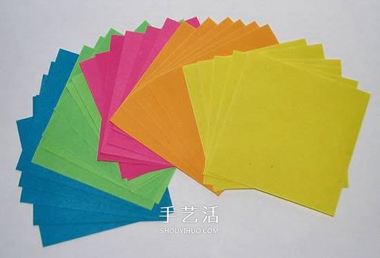 立体星星的折法图解 折纸星星花球的步骤图 -  www.shouyihuo.com