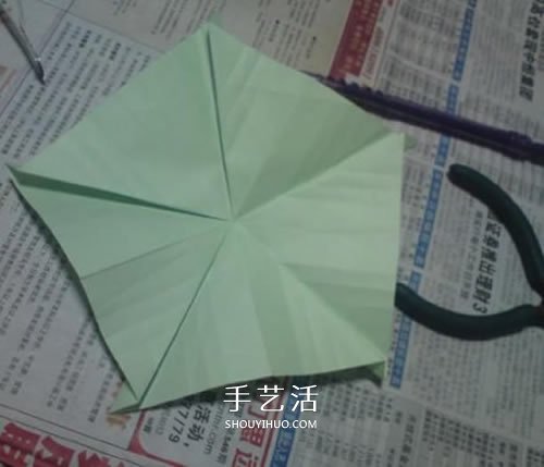 美丽又复杂玫瑰花折纸 NS玫瑰折纸实拍图解 -  www.shouyihuo.com