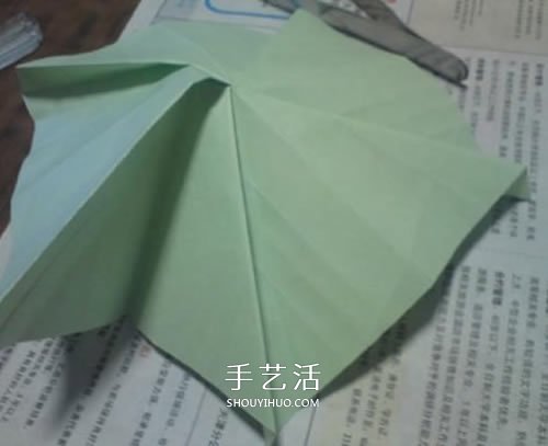 美丽又复杂玫瑰花折纸 NS玫瑰折纸实拍图解 -  www.shouyihuo.com