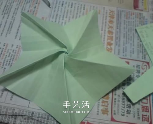 美丽又复杂玫瑰花折纸 NS玫瑰折纸实拍图解 -  www.shouyihuo.com