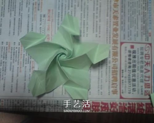美丽又复杂玫瑰花折纸 NS玫瑰折纸实拍图解 -  www.shouyihuo.com