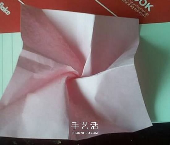 香槟玫瑰的折法图解 折纸香槟玫瑰的方法过程 -  www.shouyihuo.com