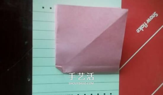 香槟玫瑰的折法图解 折纸香槟玫瑰的方法过程 -  www.shouyihuo.com
