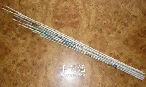 自制生命之树的做法 废旧报纸制作生命之树 -  www.shouyihuo.com