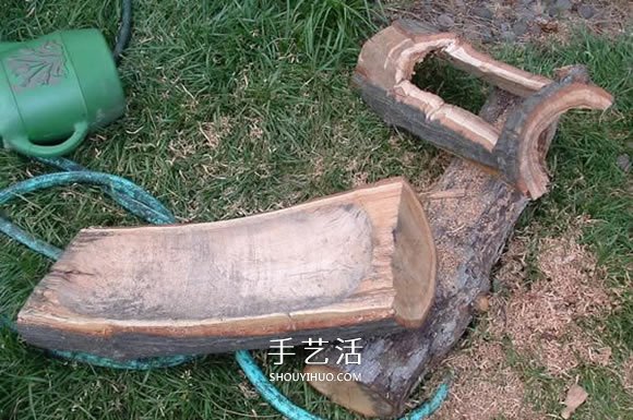 原木树桩制作山水盆景 自制树桩山水盆景方法 -  www.shouyihuo.com