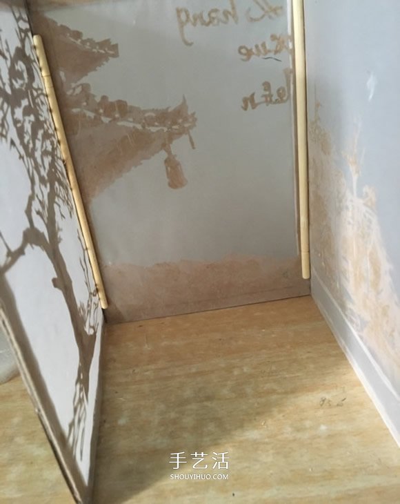 废物利用手工灯饰制作 文艺范灯罩DIY图解教程 -  www.shouyihuo.com