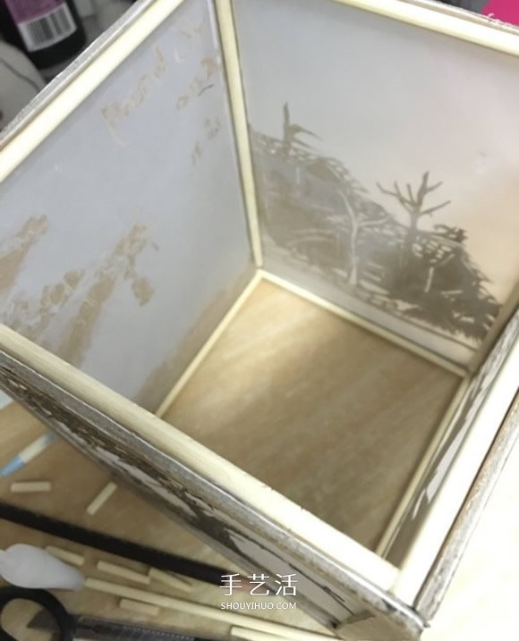 废物利用手工灯饰制作 文艺范灯罩DIY图解教程 -  www.shouyihuo.com