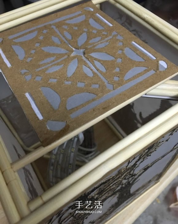 废物利用手工灯饰制作 文艺范灯罩DIY图解教程 -  www.shouyihuo.com