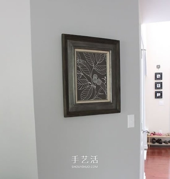 简易不织布装饰画制作 手工布艺装饰画DIY图解 -  www.shouyihuo.com
