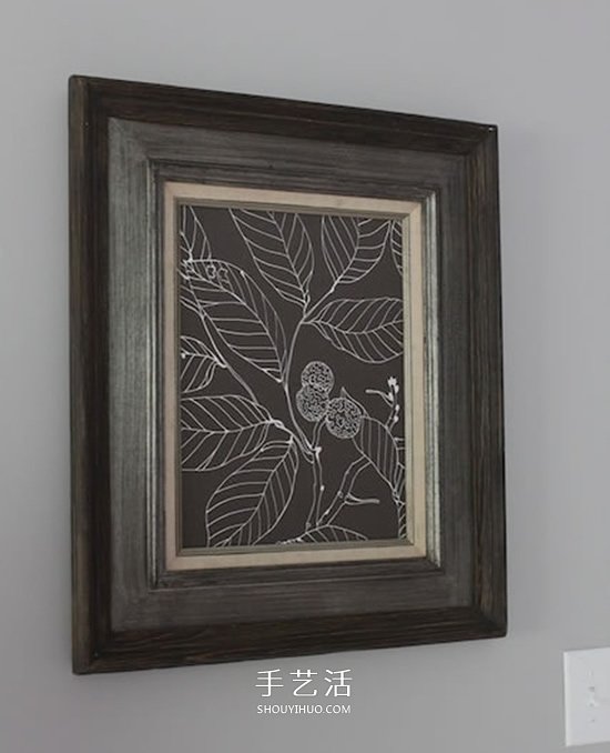 简易不织布装饰画制作 手工布艺装饰画DIY图解 -  www.shouyihuo.com