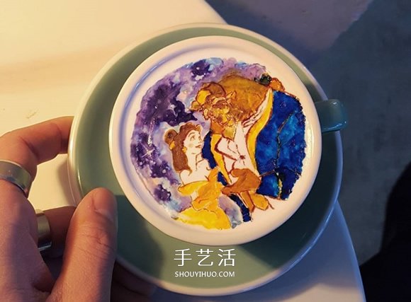 把世界名画带进咖啡拉花 舍不得喝的杯中艺术 -  www.shouyihuo.com