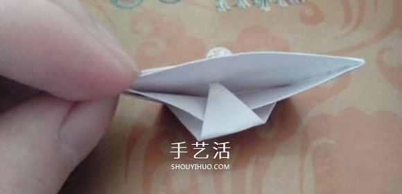 最简单元宝的叠法图解 怎么折纸元宝的方法 -  www.shouyihuo.com