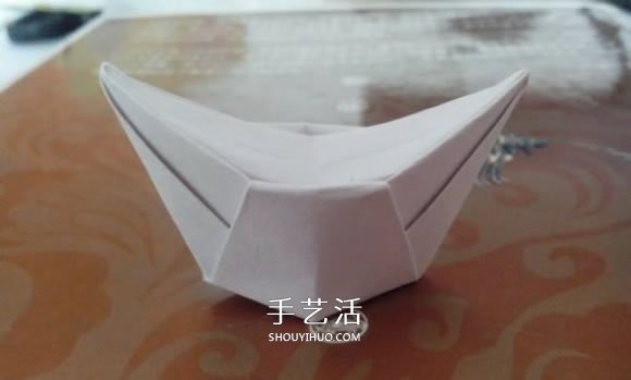 最简单元宝的叠法图解 怎么折纸元宝的方法 -  www.shouyihuo.com