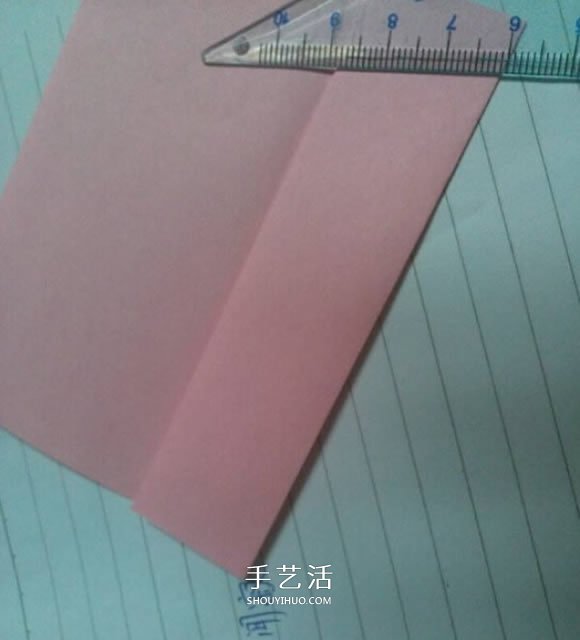三角形纸盒折法带盖 折纸三角盒子图解教程 -  www.shouyihuo.com