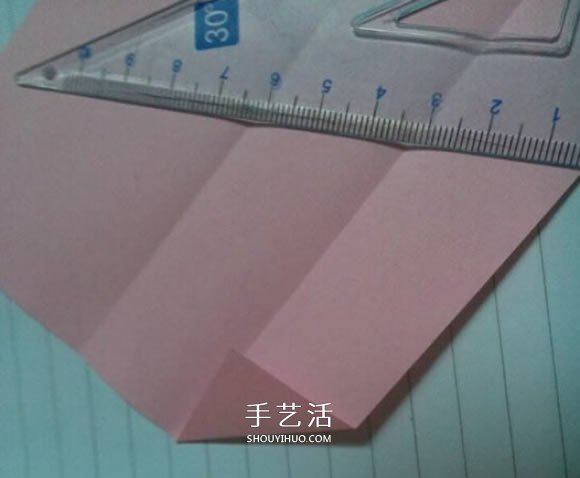 三角形纸盒折法带盖 折纸三角盒子图解教程 -  www.shouyihuo.com