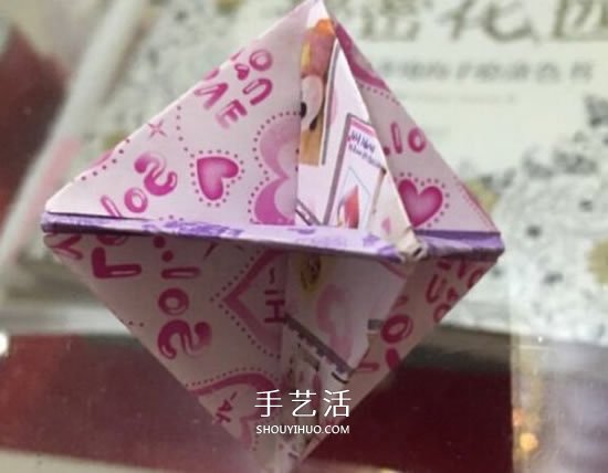 纸陀螺怎么折叠图解 会转的折纸陀螺折法 -  www.shouyihuo.com