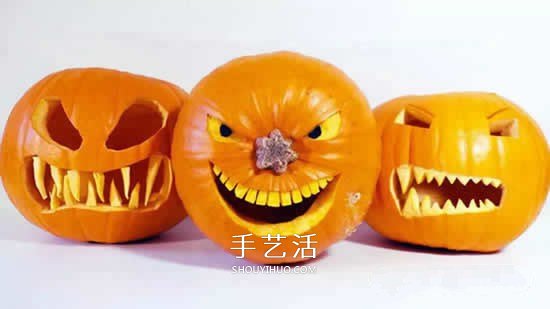 万圣节南瓜灯DIY制作 自制万圣节南瓜灯的方法 -  www.shouyihuo.com