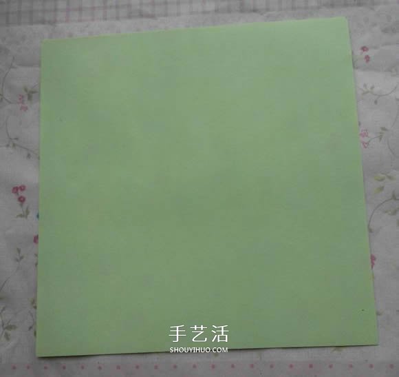 钻石玫瑰的折法图解 怎么折钻石玫瑰的教程 -  www.shouyihuo.com
