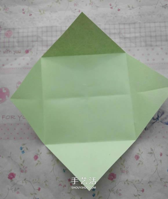钻石玫瑰的折法图解 怎么折钻石玫瑰的教程 -  www.shouyihuo.com
