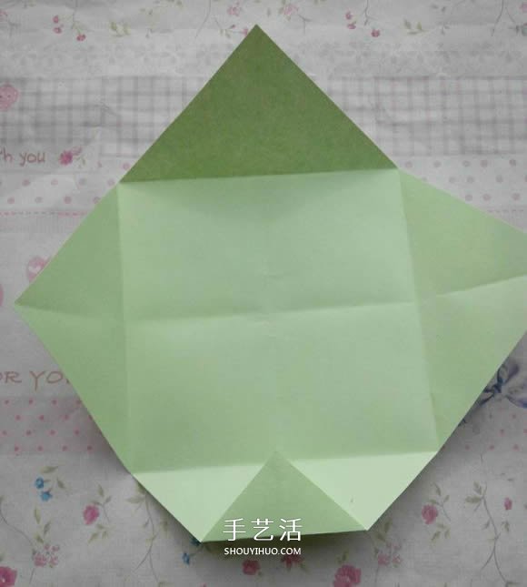 钻石玫瑰的折法图解 怎么折钻石玫瑰的教程 -  www.shouyihuo.com