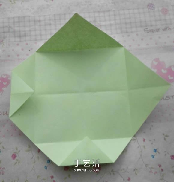 钻石玫瑰的折法图解 怎么折钻石玫瑰的教程 -  www.shouyihuo.com