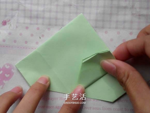 钻石玫瑰的折法图解 怎么折钻石玫瑰的教程 -  www.shouyihuo.com