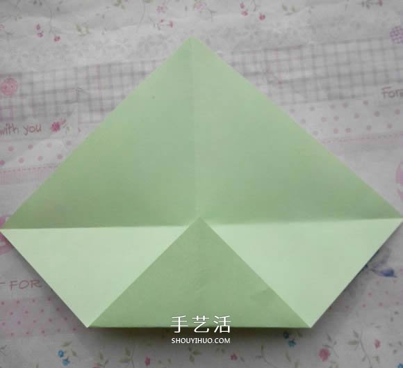 钻石玫瑰的折法图解 怎么折钻石玫瑰的教程 -  www.shouyihuo.com