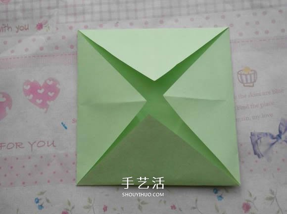 钻石玫瑰的折法图解 怎么折钻石玫瑰的教程 -  www.shouyihuo.com
