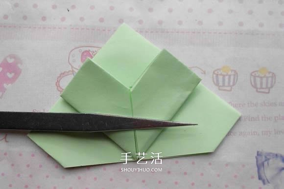 钻石玫瑰的折法图解 怎么折钻石玫瑰的教程 -  www.shouyihuo.com