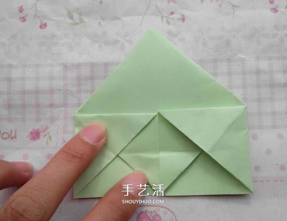 钻石玫瑰的折法图解 怎么折钻石玫瑰的教程 -  www.shouyihuo.com