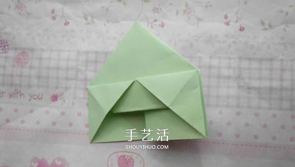 钻石玫瑰的折法图解 怎么折钻石玫瑰的教程 -  www.shouyihuo.com