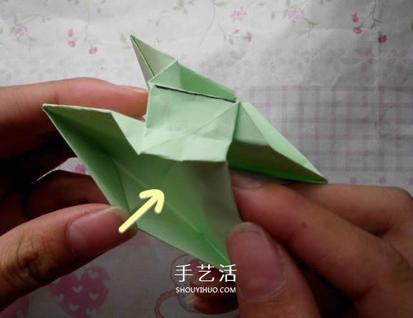 钻石玫瑰的折法图解 怎么折钻石玫瑰的教程 -  www.shouyihuo.com