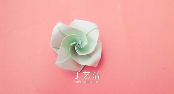钻石玫瑰的折法图解 怎么折钻石玫瑰的教程 -  www.shouyihuo.com