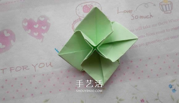 钻石玫瑰的折法图解 怎么折钻石玫瑰的教程 -  www.shouyihuo.com