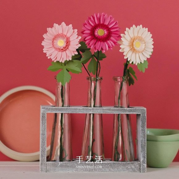 非洲菊的手工制作图解 卡纸做非洲菊的方法 -  www.shouyihuo.com