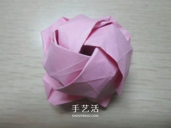 如何折叠玫瑰花图解 玫瑰花的折法简单易学 -  www.shouyihuo.com