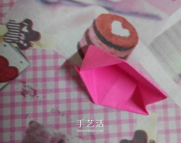 折纸樱花的方法图解 组合式樱花折叠步骤图 -  www.shouyihuo.com