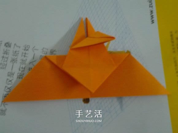 如何折纸蝙蝠的步骤图 蝙蝠的折纸方法图解 -  www.shouyihuo.com
