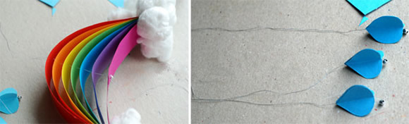 自制彩虹风铃的方法 卡纸制作彩虹风铃教程 -  www.shouyihuo.com