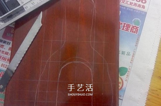 实木弹弓制作过程图解 自制实木弹弓的方法 -  www.shouyihuo.com