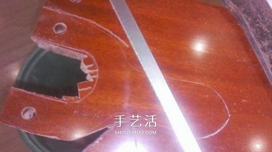 实木弹弓制作过程图解 自制实木弹弓的方法 -  www.shouyihuo.com