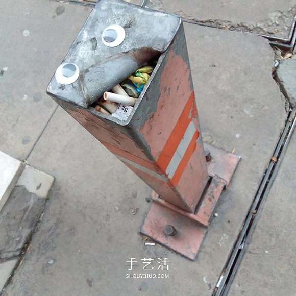 你在看我吗？活动眼珠粘贴让平凡街头趣味横生 -  www.shouyihuo.com