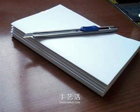 [小手工 ] 自制日记本的方法图解 简易本子手工制作教学—- 小制作