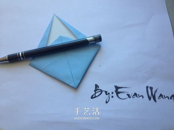 怎么折纸翼龙的折法 手工折纸翼龙图解教程 -  www.shouyihuo.com