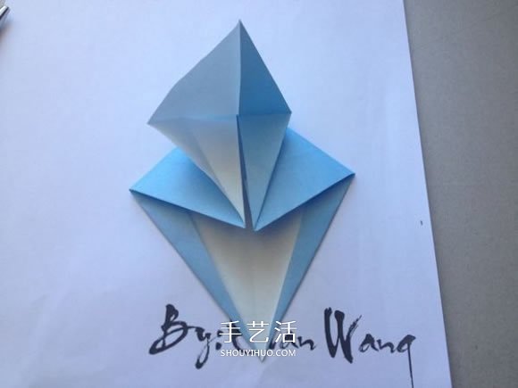 怎么折纸翼龙的折法 手工折纸翼龙图解教程 -  www.shouyihuo.com