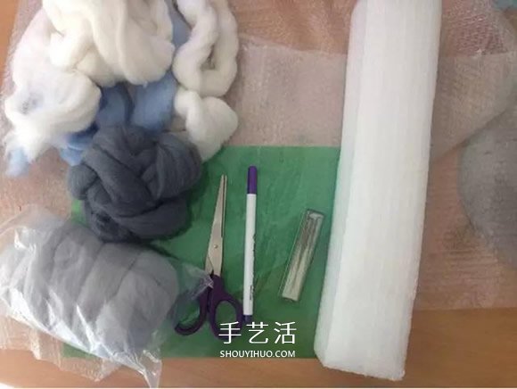 羊毛毡鲨鱼钥匙包DIY 羊毛毡钥匙包的制作方法 -  www.shouyihuo.com