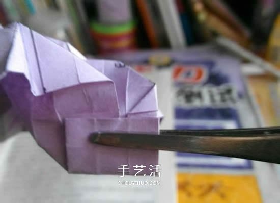 贝利尔玫瑰的折法图解 怎么折纸贝利尔玫瑰 -  www.shouyihuo.com