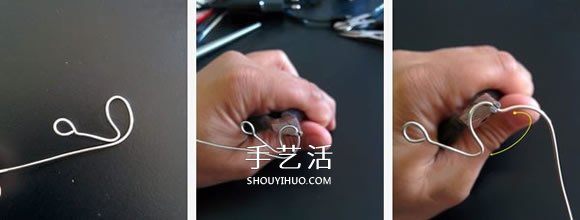 情人节心动项链DIY 金属丝制作爱心项链坠 -  www.shouyihuo.com