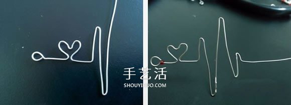 情人节心动项链DIY 金属丝制作爱心项链坠 -  www.shouyihuo.com